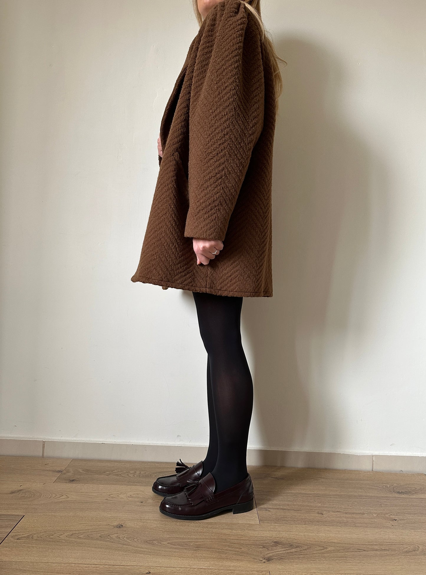 Romantic wool and mohair coat