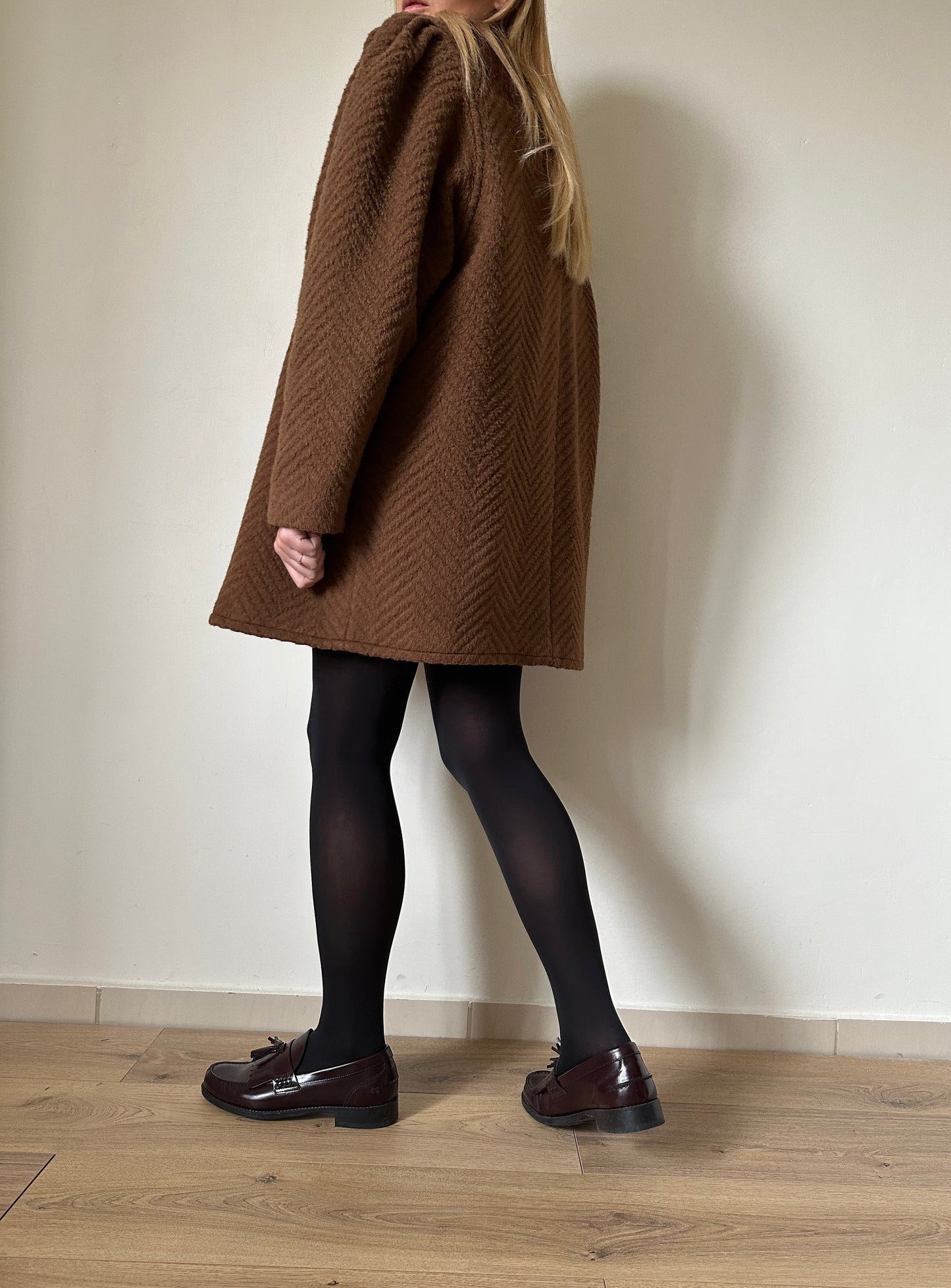 Romantic wool and mohair coat