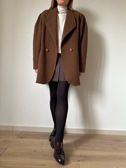 Romantic wool and mohair coat